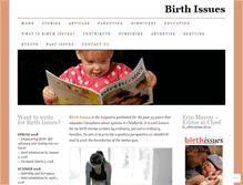 Tablet Screenshot of birthissues.org